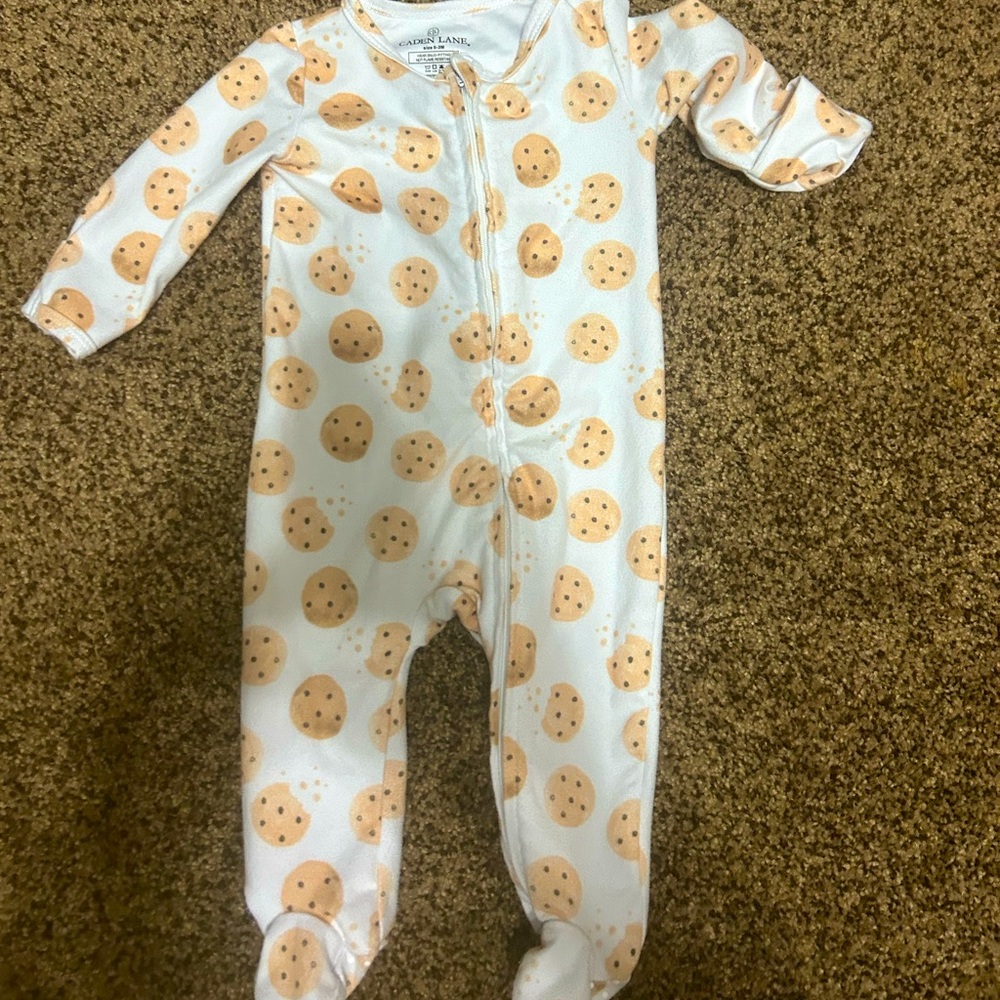 Caden Lane Zippered Footie Pajamas-0-3 months